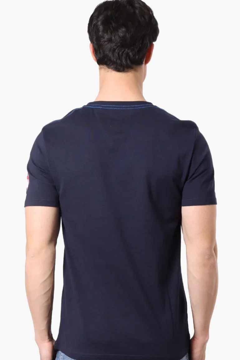 Canada Weather Gear Leaf Print Tee - Navy