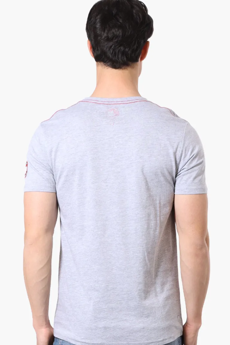 Canada Weather Gear Leaf Print Tee - Grey