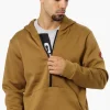 Canada Weather Gear Logo Zipper Detail Hoodie - Brown