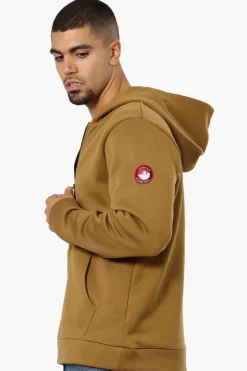 Canada Weather Gear Logo Zipper Detail Hoodie - Brown