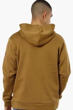 Canada Weather Gear Logo Zipper Detail Hoodie - Brown