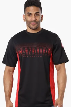 Canada Weather Gear Mesh Crew Neck Tee - Black