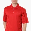 Canada Weather Gear Mesh Short Sleeve Polo Shirt - Red