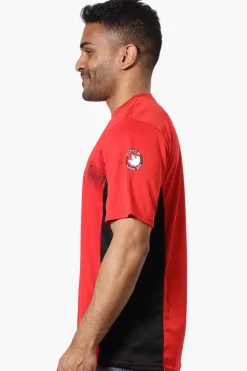 Canada Weather Gear Mesh Crew Neck Tee - Red