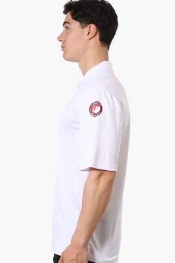 Canada Weather Gear Mesh Short Sleeve Polo Shirt - White