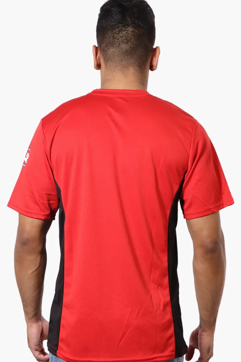 Canada Weather Gear Mesh Crew Neck Tee - Red