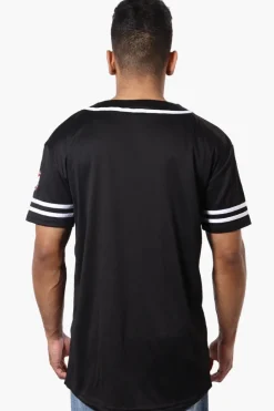 Canada Weather Gear Mesh Chest Logo Baseball Tee - Black