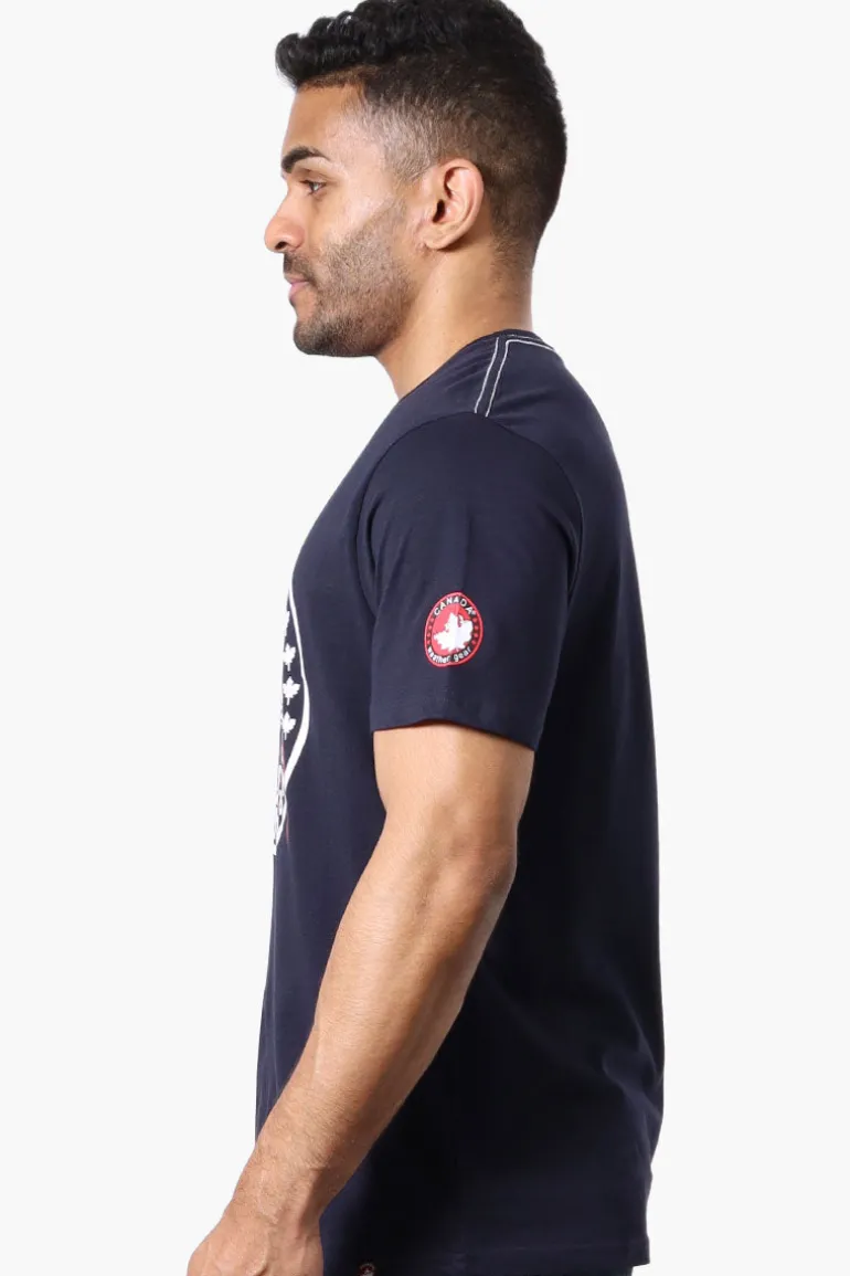 Canada Weather Gear Moose Print Tee - Navy