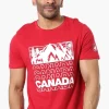 Canada Weather Gear Mountain Print Tee - Red