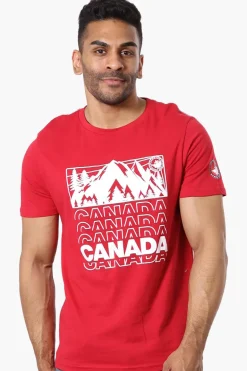Canada Weather Gear Mountain Print Tee - Red
