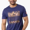 Canada Weather Gear Mountain Print Tee - Navy