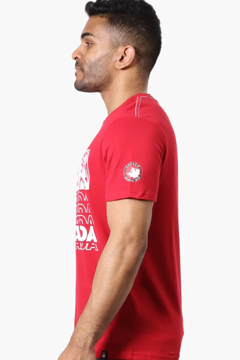 Canada Weather Gear Mountain Print Tee - Red