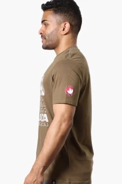 Canada Weather Gear Mountain Print Tee - Brown