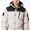 Canada Weather Gear Mouton Lined Bomber Jacket - Stone