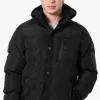Canada Weather Gear Mouton Lined Bomber Jacket - Black