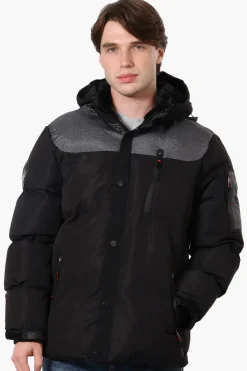 Canada Weather Gear Mouton Lined Bomber Jacket - Grey