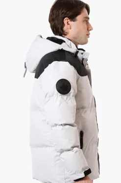Canada Weather Gear Mouton Lined Bomber Jacket - White