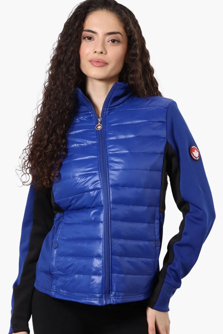 Canada Weather Gear Nylon Puffer Lightweight Jacket - Blue