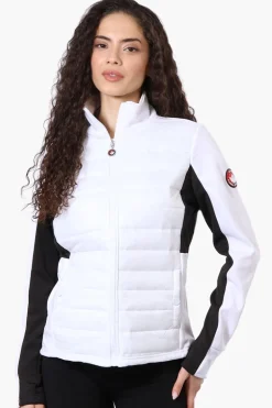 Canada Weather Gear Nylon Puffer Lightweight Jacket - White
