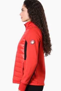 Canada Weather Gear Nylon Puffer Lightweight Jacket - Red
