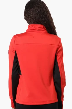 Canada Weather Gear Nylon Puffer Lightweight Jacket - Red
