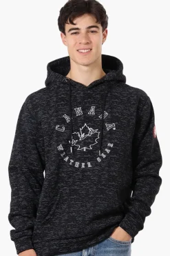 Canada Weather Gear Patterned Embroidered Hoodie - Black