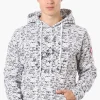 Canada Weather Gear Patterned Embroidered Hoodie - White