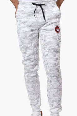 Canada Weather Gear Patterned Tie Waist Joggers - White