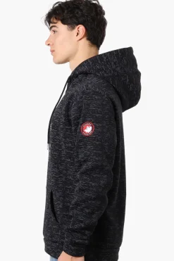 Canada Weather Gear Patterned Embroidered Hoodie - Black