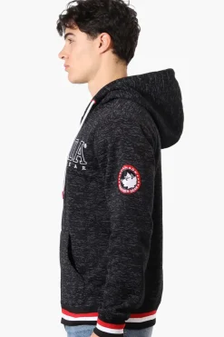 Canada Weather Gear Patterned Chest Logo Hoodie - Black