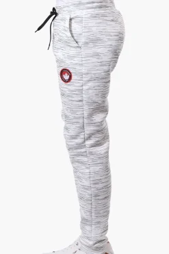 Canada Weather Gear Patterned Tie Waist Joggers - White