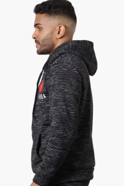 Canada Weather Gear Patterned Zip Up Hoodie - Black