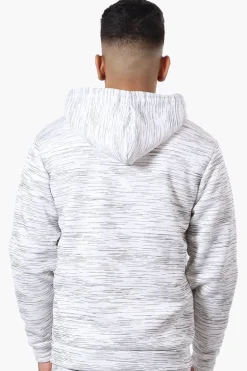 Canada Weather Gear Patterned Zip Up Hoodie - White