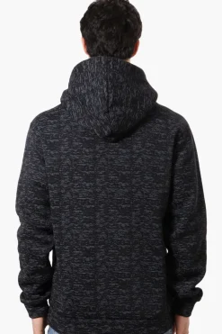 Canada Weather Gear Patterned Embroidered Hoodie - Black
