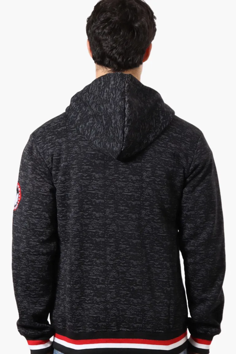 Canada Weather Gear Patterned Chest Logo Hoodie - Black