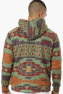 Canada Weather Gear Patterned Fleece Lined Lightweight Jacket - Green