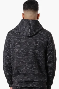Canada Weather Gear Patterned Zip Up Hoodie - Black