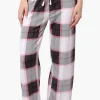 Canada Weather Gear Plaid Wide Leg Pajama Bottoms - White