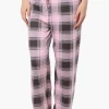 Canada Weather Gear Plaid Wide Leg Pajama Bottoms - Pink