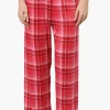 Canada Weather Gear Plaid Wide Leg Pajama Bottoms - Red
