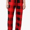 Canada Weather Gear Plaid Wide Leg Pajama Pants - Red