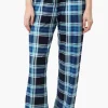 Canada Weather Gear Plaid Wide Leg Pajama Pants - Navy