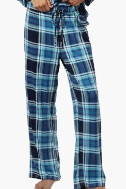 Canada Weather Gear Plaid Wide Leg Pajama Pants - Blue