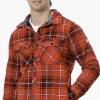Canada Weather Gear Plaid Fleece Button Up Shacket - Red