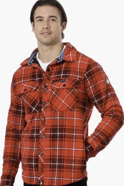 Canada Weather Gear Plaid Fleece Button Up Shacket - Red