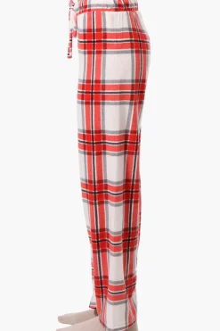 Canada Weather Gear Plaid Wide Leg Pajama Pants - Red