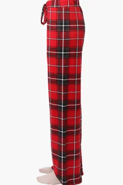 Canada Weather Gear Plaid Wide Leg Pajama Pants - Red
