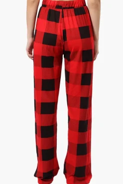 Canada Weather Gear Plaid Wide Leg Pajama Pants - Red