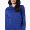 Canada Weather Gear Puffer Techno Fleece Lightweight Jacket - Blue
