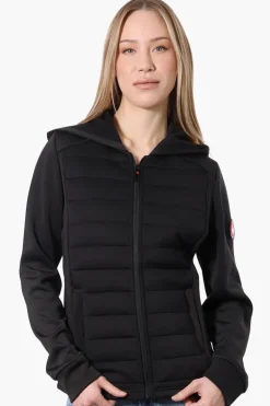 Canada Weather Gear Puffer Techno Fleece Lightweight Jacket - Black